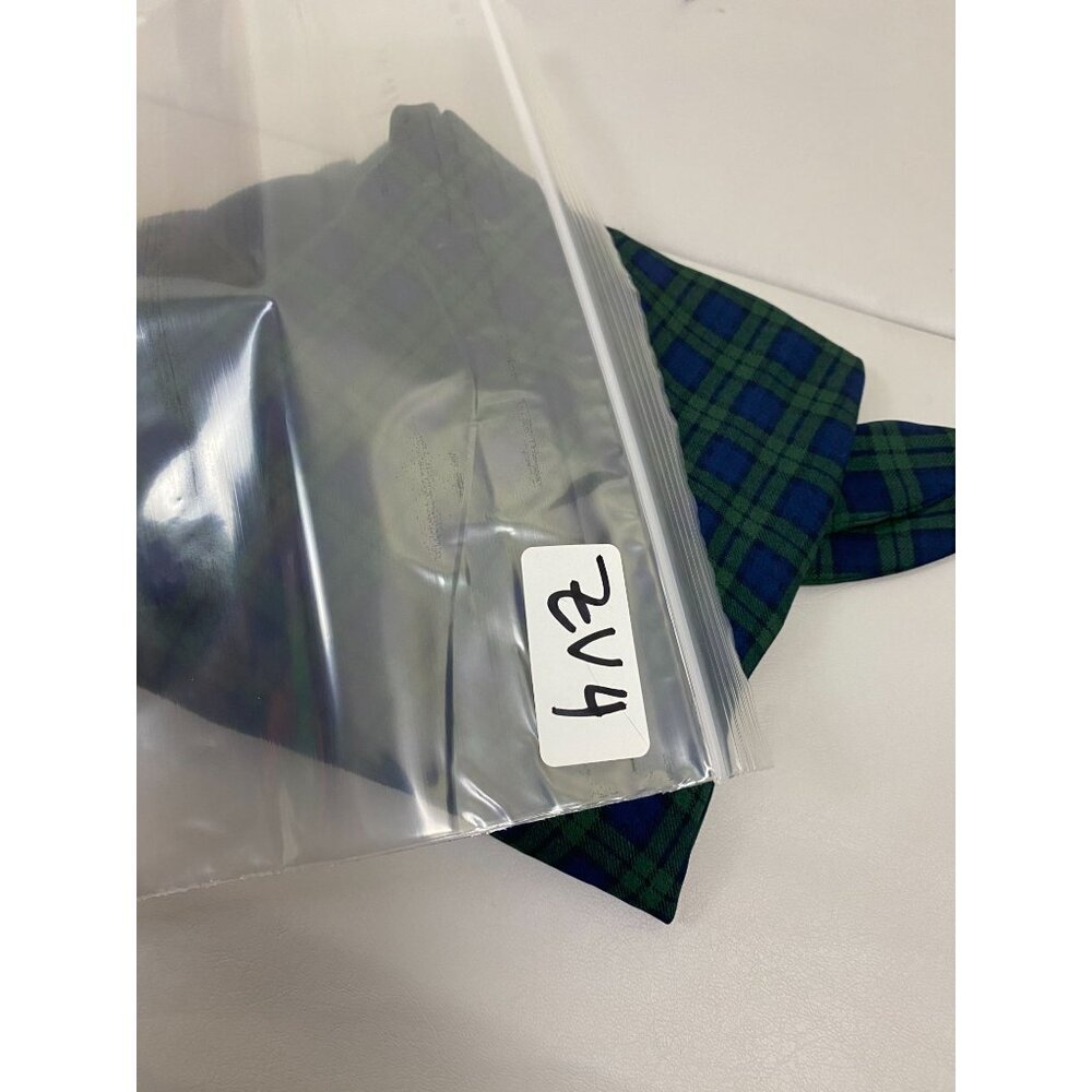 Talbots Green Plaid Elastic Off Shoulder Long Sleeve Top Size Small Holiday - Picture 5 of 11